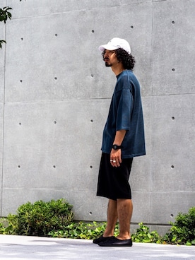 「instagramフォローお願いします」｜「アイテム（その他シューズ）」を使った、渡邉　　勝海さん（メンズ・175cm）の夏コーディネート