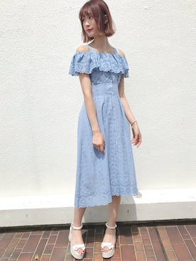 「titty&Co.」｜makoさん（レディース・168cm）の夏コーディネート