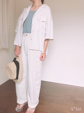 「tiptop（ティップトップ）のアイテム（シューズ）」を使った、kanakook0709さん（レディース・154cm）の夏コーディネート