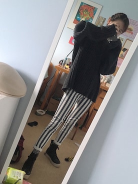 「school」｜「アイテム（ブーツ）」を使った、Rubyさん（レディース・153cm）の春コーディネート