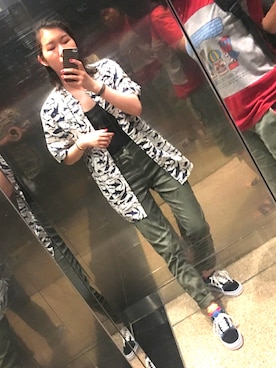 「George.（ジョージ）のアイテム（トップス）」を使った、Rubyさん（レディース・153cm）の夏コーディネート