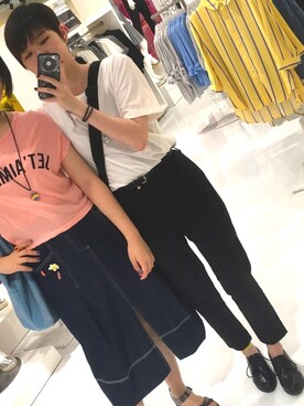 「George.（ジョージ）のアイテム（トップス）」を使った、Rubyさん（レディース・153cm）の秋コーディネート