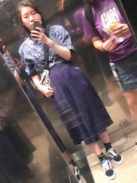 「大学」｜Rubyさん（レディース・153cm）の夏コーディネート