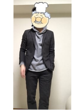 「EDIFICE（エディフィス）のアイテム（セットアップ）」を使った、るーにょんさん（メンズ・170cm）の春コーディネート