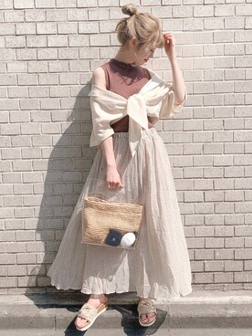 Bepuchan 🦢さん（レディース・155cm）の夏コーディネート