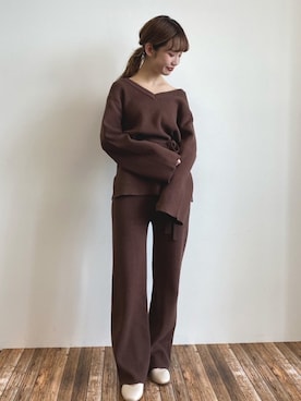「NiCORON（ニコロン）のアイテム（パンツ）」を使った、Bepuchan 🦢さん（レディース・156cm）の冬コーディネート