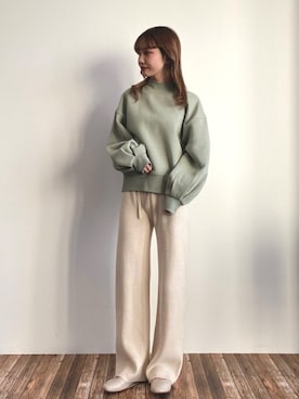 「NiCORON（ニコロン）のアイテム（パンツ）」を使った、Bepuchan 🦢さん（レディース・156cm）の冬コーディネート
