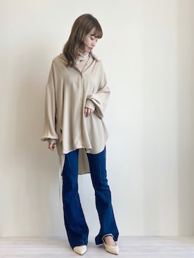 「Honey Salon（ハニーサロン）のアイテム（パンツ）」を使った、Bepuchan 🦢さん（レディース・156cm）の冬コーディネート