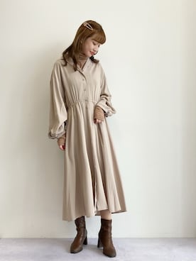 「春ワンピ」｜「アイテム（その他）」を使った、Bepuchan 🦢さん（レディース・156cm）の春コーディネート