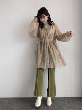 「ラブアンドピース2020」｜Bepuchan 🦢さん（レディース・156cm）の秋コーディネート