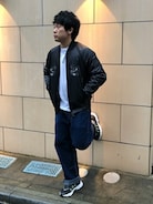 アディダス　オールブラックス　スカジャン　Lサイズ adidas - アディダス オールブラックス スカジャン Lの通販 by