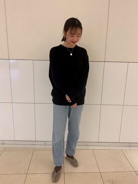 「アイテム（パンプス、グレー系）」を使った、nanbacityさん（レディース・162cm）の春コーディネート