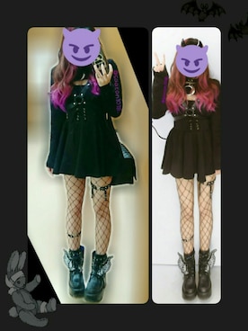 「アイテム（ブーティ）」を使った、れいしすさん（レディース・154cm・10代）の春コーディネート