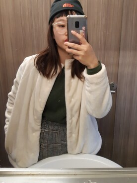 「無印良品（ムジルシリョウヒン）のアイテム（ノーカラージャケット）」を使った、諶さん（レディース・157cm）の春コーディネート