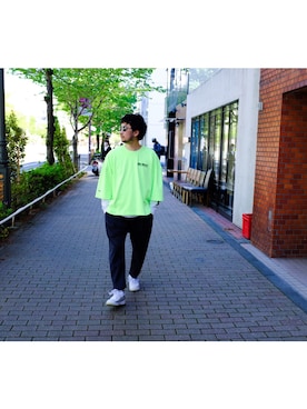 「WILLY CHAVARRIA（ウィリーチャバリア）のアイテム」を使った、UCHIDAさん（メンズ・175cm）の春コーディネート