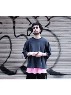 「WILLY CHAVARRIA（ウィリーチャバリア）のアイテム」を使った、UCHIDAさん（メンズ・175cm）の春コーディネート