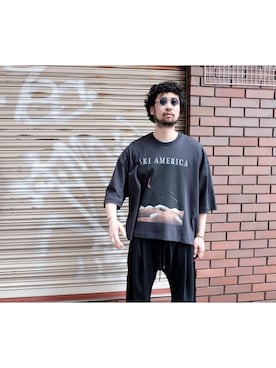 「WILLY CHAVARRIA（ウィリーチャバリア）のアイテム」を使った、UCHIDAさん（メンズ・175cm）の春コーディネート