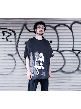 「WILLY CHAVARRIA（ウィリーチャバリア）のアイテム」を使った、UCHIDAさん（メンズ・175cm）の春コーディネート