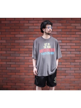 「WILLY CHAVARRIA（ウィリーチャバリア）のアイテム」を使った、UCHIDAさん（メンズ・175cm）の春コーディネート