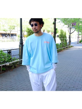 「WILLY CHAVARRIA（ウィリーチャバリア）のアイテム」を使った、UCHIDAさん（メンズ・175cm）の春コーディネート