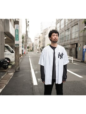 「XXL」｜UCHIDAさん（メンズ・175cm）の夏コーディネート