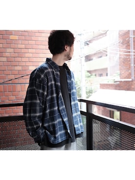 「WILLY CHAVARRIA（ウィリーチャバリア）のアイテム」を使った、UCHIDAさん（メンズ・175cm）の秋コーディネート