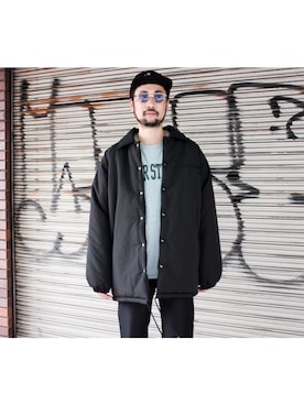 「WILLY CHAVARRIA（ウィリーチャバリア）のアイテム」を使った、UCHIDAさん（メンズ・175cm）の秋コーディネート