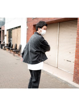 「WILLY CHAVARRIA（ウィリーチャバリア）のアイテム」を使った、UCHIDAさん（メンズ・175cm）の秋コーディネート