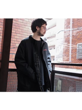 「WILLY CHAVARRIA（ウィリーチャバリア）のアイテム」を使った、UCHIDAさん（メンズ・175cm）の秋コーディネート