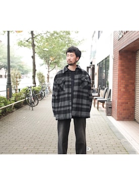 「WILLY CHAVARRIA（ウィリーチャバリア）のアイテム」を使った、UCHIDAさん（メンズ・175cm）の秋コーディネート