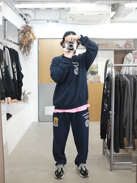 「WILLY CHAVARRIA（ウィリーチャバリア）のアイテム」を使った、UCHIDAさん（メンズ・175cm）の冬コーディネート