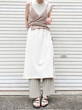 「ピスタチオ」｜「アイテム（腕時計）」を使った、YOSHIDAさん（レディース・169cm）の夏コーディネート