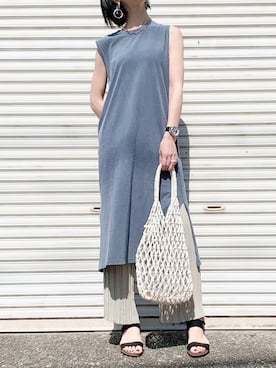 「ピスタチオ」｜「アイテム（腕時計）」を使った、YOSHIDAさん（レディース・169cm）の夏コーディネート