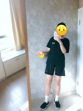 「盐系风格」｜「アイテム（ジャージ）」を使った、春日弥生さん（レディース・168cm）の夏コーディネート