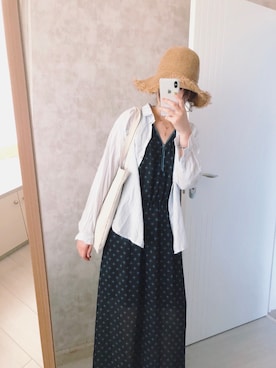 「cache cache（カシュ カシュ）のアイテム（ワンピース/ドレス）」を使った、春日弥生さん（レディース・167cm）の夏コーディネート