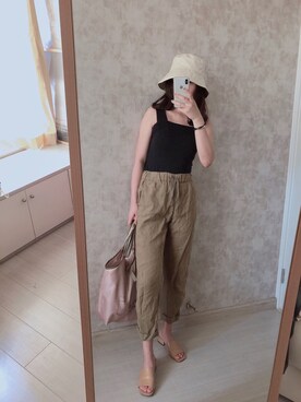 春日弥生さん(レディース・167cm)の夏コーディネート