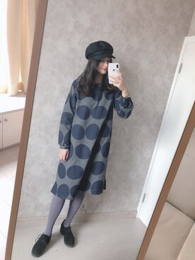 「CLOUDNINE（クラウドナイン）のアイテム（ワンピース/ドレス）」を使った、春日弥生さん（レディース・167cm）の秋コーディネート