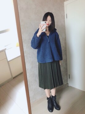 「盐系风格」｜「アイテム（ジャケット/アウター）」を使った、春日弥生さん（レディース・167cm）の春コーディネート