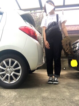 「ハイウエストストレートジーンズ」｜saya.さん（レディース・160cm）の春コーディネート