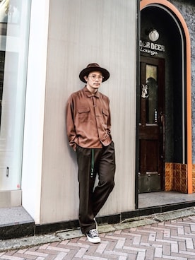 「茶色」｜ICCHOさん（メンズ・170cm）の秋コーディネート