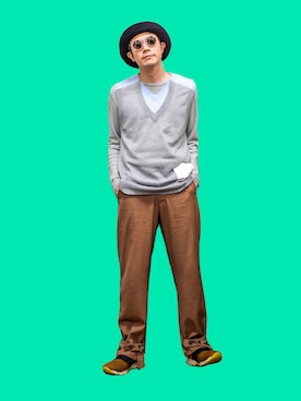 「MARNI（マルニ）のアイテム」を使った、ICCHOさん（メンズ・170cm）の春コーディネート