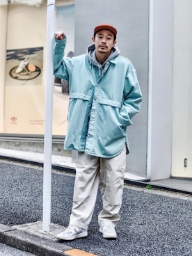 「UNUSED（アンユーズド）のアイテム（ジャケット/アウター）」を使った、ICCHOさん（メンズ・170cm）の冬コーディネート
