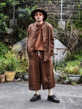 「yotsuba（ヨツバ）のアイテム」を使った、ICCHOさん（メンズ・170cm）の春コーディネート