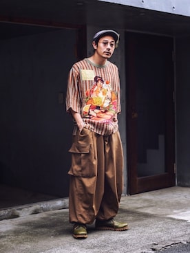 「DOLCE&GABBANA（ドルチェアンドガッバーナ）のアイテム」を使った、ICCHOさん（メンズ・170cm）の夏コーディネート
