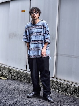 「Y’s for men（ワイズフォーメン）のアイテム」を使った、ICCHOさん（メンズ・170cm）の夏コーディネート