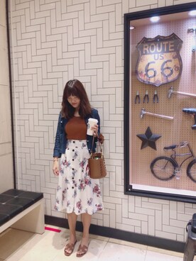 「HERMES（エルメス）のアイテム（シューズ）」を使った、安娜小姐さん（レディース・166cm）の夏コーディネート