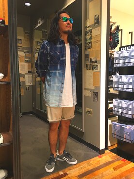 「adidas SB（アディダススケートボーディング）のアイテム」を使った、DARさん（メンズ・173cm）の夏コーディネート