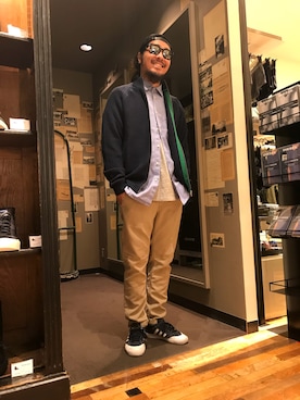 「adidas SB（アディダススケートボーディング）のアイテム」を使った、DARさん（メンズ・173cm）の冬コーディネート