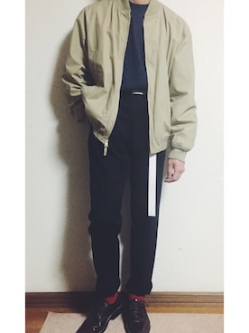 「used mix」｜「アイテム（ブルゾン）」を使った、Masumiさん（レディース・156cm）の春コーディネート