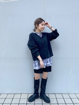 Rieさん（レディース・158cm）の冬コーディネート